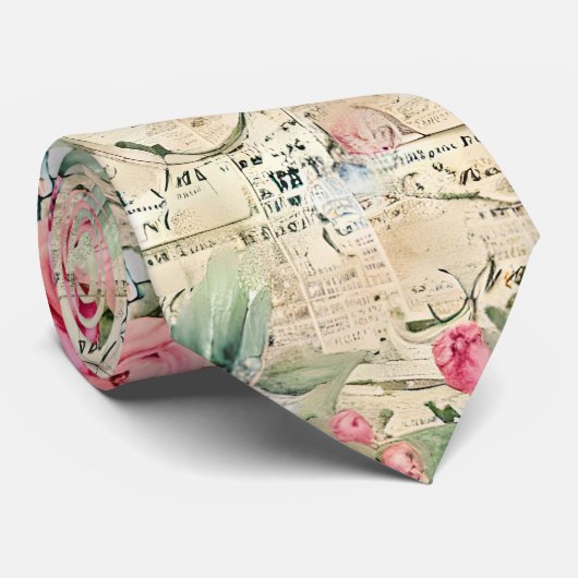 Een Franse Ephemera Design Series 26 Stropdas (Opgerold)