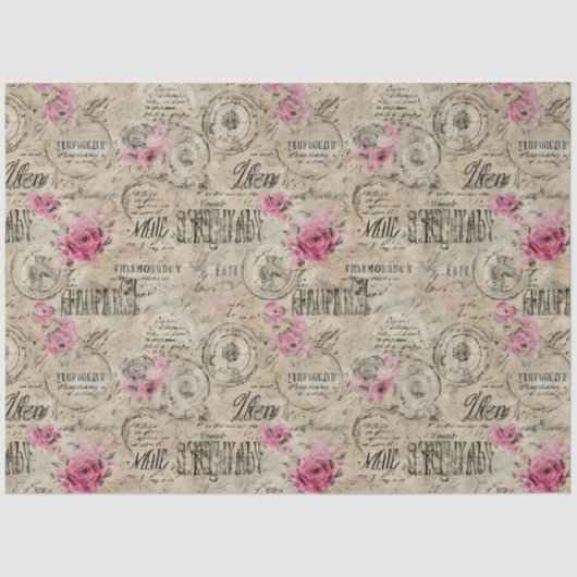 Een Franse Ephemera Design Series 4 Tissuepapier (Voorkant)