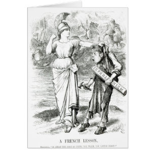 Een Franse les", cartoon uit 'Punch'