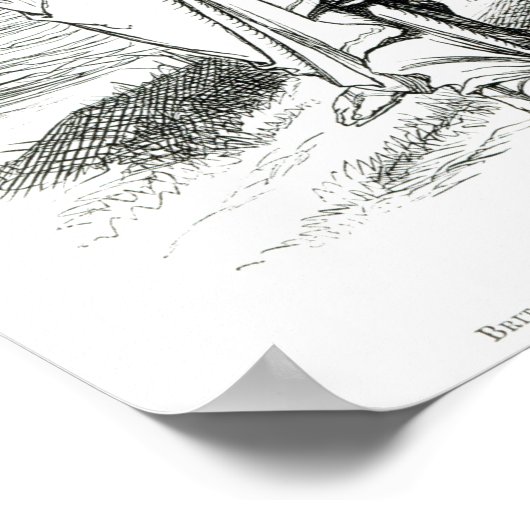 Een Franse les", cartoon uit 'Punch' Poster (Hoek)