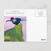 Een freed Woman's Dance (postkaart) Briefkaart (Achterkant)