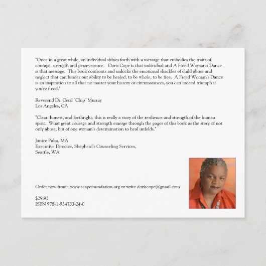 Een freed Woman's Dance (postkaart) Briefkaart (Voorkant)
