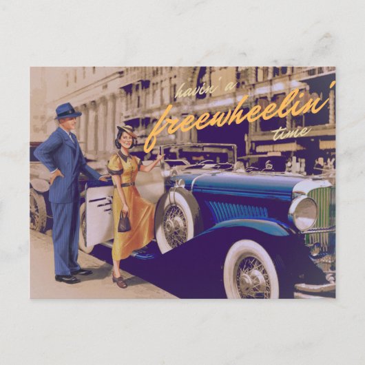 Een Freewheelin' Time Briefkaart (Voorkant)