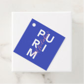 Een Freilichen Purim met de hand Bedankjes Labels (In situ)