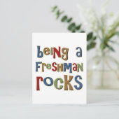 Een Freshman Rocks zijn Briefkaart (Staand voorkant)