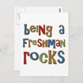 Een Freshman Rocks zijn Briefkaart (Voorkant / Achterkant)