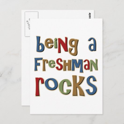 Een Freshman Rocks zijn Briefkaart (Voorkant / Achterkant)