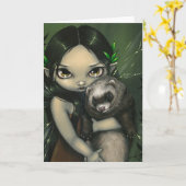 Een fret en zijn fee Wenskaart Kaart (Gele Bloem)