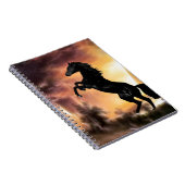 Een Friesian Stallion Hord Notitieboek (Rechterzijde)