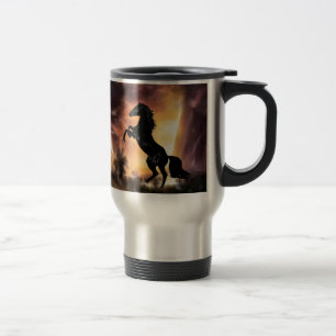 Een Friesian Stallion Hord Reisbeker