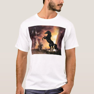 Een Friesian Stallion Hord T-shirt