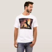 Een Friesian Stallion Hord T-shirt (Voorkant volledig)