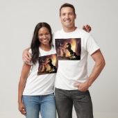 Een Friesian Stallion Hord T-shirt (Unisex)