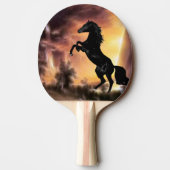 Een Friesian Stallion Hord Tafeltennisbatje (Achterkant)
