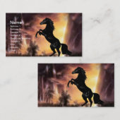 Een Friesian Stallion Hord Visitekaartje (Voorkant / Achterkant)