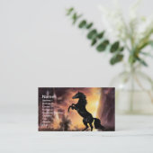 Een Friesian Stallion Hord Visitekaartje (Staand voorkant)