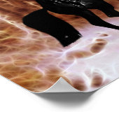 Een friesisch in wintersneeuw poster (Hoek)