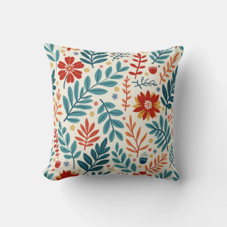 Een fris groen-rood kussen