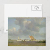 Een frisse bries op de Elbe, c.1830 Briefkaart (Voorkant / Achterkant)