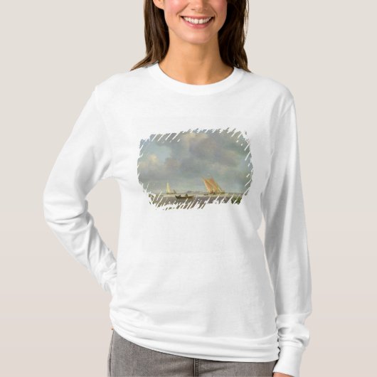 Een frisse bries op de Elbe, c.1830 T-shirt (Voorkant)