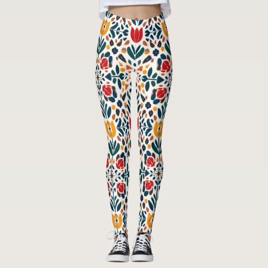 Een frisse kijk op de natuur leggings (Voorkant)