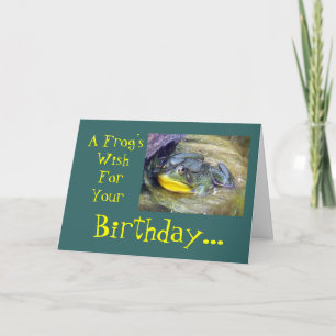 Een Frog'sWishForYour Verjaardag… Kaart