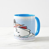 Een Frosty Snowman Mok (Voorkant rechts)