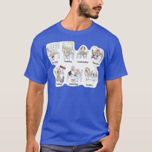Een fruitvlieg voor elke dag van week 1 t-shirt