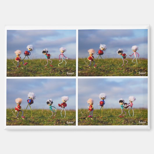 Een fubby Stripverhaal over de liefde. Magneet (Voorkant)