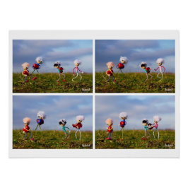 Een fubby Stripverhaal over de liefde. Perfect Poster