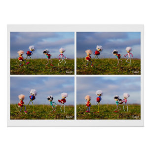 Een fubby Stripverhaal over de liefde. Perfect Poster