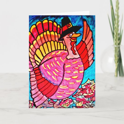 EEN FUN-THANKSGIVING FEESTDAGEN KAART (Voorkant)