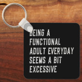 Een functionele volwassen alledaagse grappige geze sleutelhanger (Voorkant)