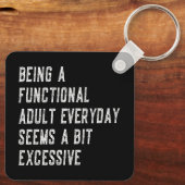 Een functionele volwassen alledaagse grappige geze sleutelhanger (Achterkant)