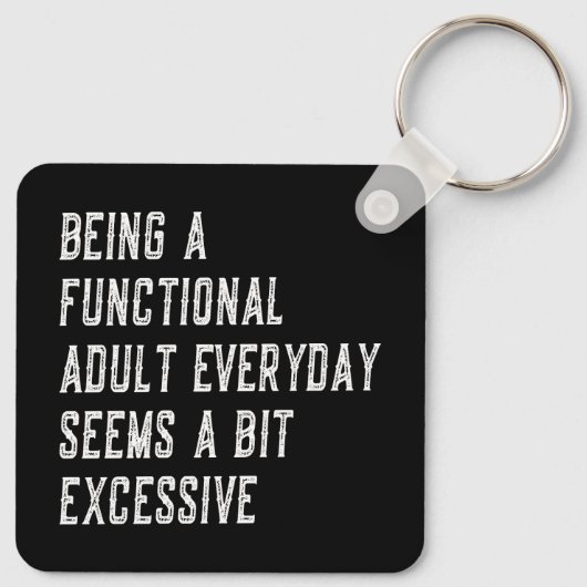 Een functionele volwassen alledaagse grappige geze sleutelhanger (Achterkant)