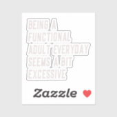 Een functionele volwassen alledaagse grappige geze sticker (Vel)