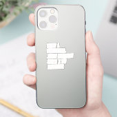 Een functionele volwassen alledaagse grappige geze sticker (Telefoon)