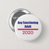 Een functionerend volwassenen 2020 Politieke Presi Ronde Button 5,7 Cm (Voorkant /achterkant)