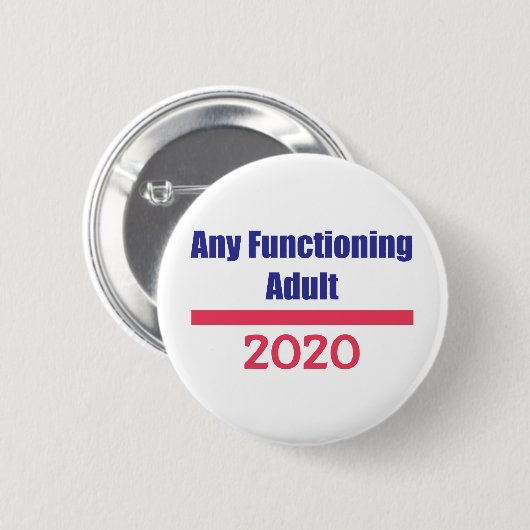 Een functionerend volwassenen 2020 Politieke Presi Ronde Button 5,7 Cm (Voorkant /achterkant)