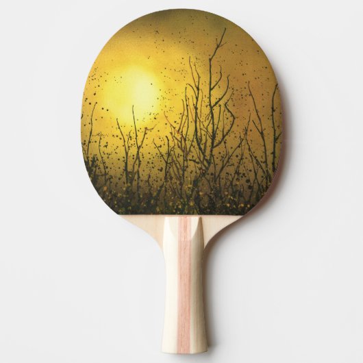 Een funky Gold Table Tennis Bat Tafeltennisbatje (Voorkant)