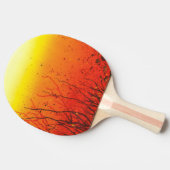 Een Funky Vibrant Oranje Table Tennis Bat Tafeltennisbatje (Zijkant)