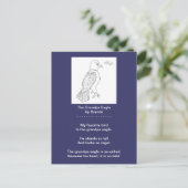 Een Funny Bald Eagle Poem Briefkaart, opa Eagle Briefkaart (Staand voorkant)