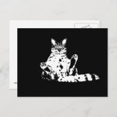 Een Funny Grumpy Cat met hoogte Briefkaart (Voorkant / Achterkant)