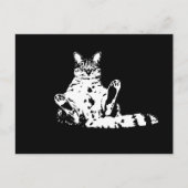 Een Funny Grumpy Cat met hoogte Briefkaart (Voorkant)