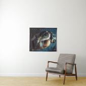 Een futuristisch plant zuurstofmasker vraagt zich wandkleed (In Situ (horizontaal))