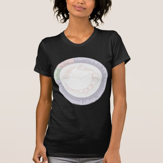 Een fylogenetische boom van het leven t-shirt (Voorkant)