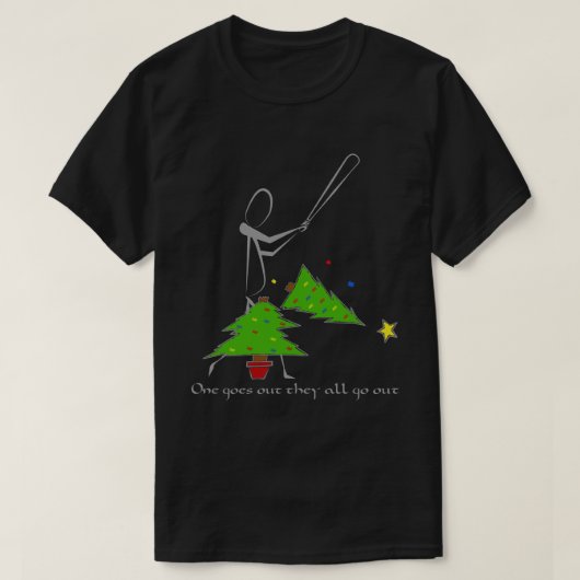 Eén gaat eruit en ze gaan allemaal uit t-shirt (Design voorkant)