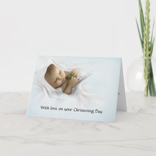 Een Gaelic Christening Blessing Kaart (Voorkant)