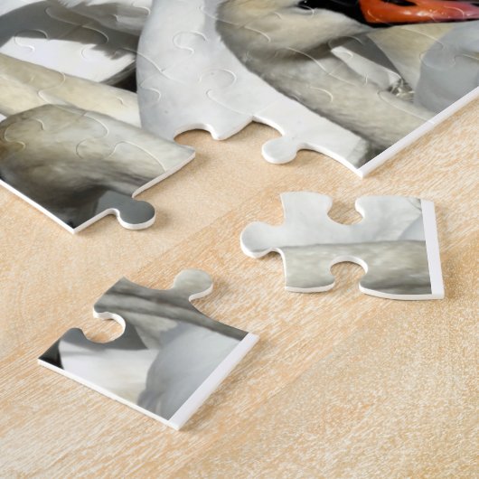 Een Gaggle van Geese Puzzle Legpuzzel (Zijkant)
