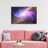 Een galactisch licht Show in spiraalvormige sterre Canvas Afdruk (Insitu (Woonkamer))